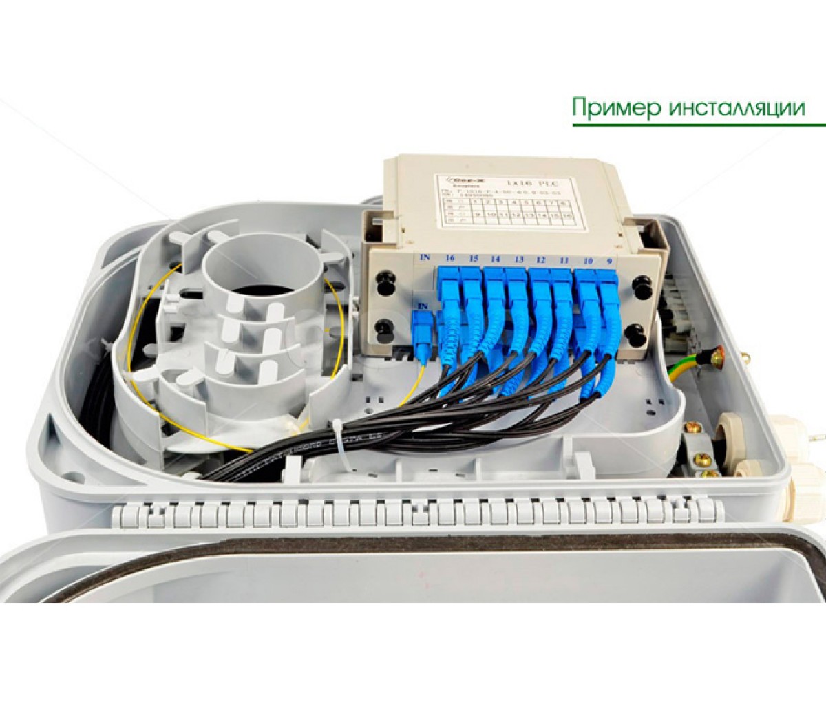 Оптичний розгалужувач корпусний (DIN) Coupler PLC-1x16-3-SC/UPC 98_85.jpg - фото 4