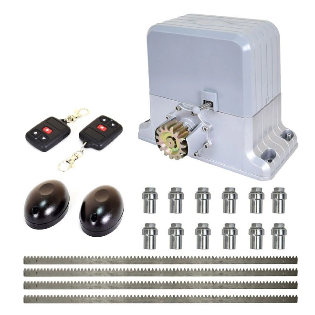 Комплект автоматики для відкатних воріт вагою до 1800 кг Weilai DGY1800Pro kit з ІЧ-бар'єром і рейками 98_98.jpg - фото 1