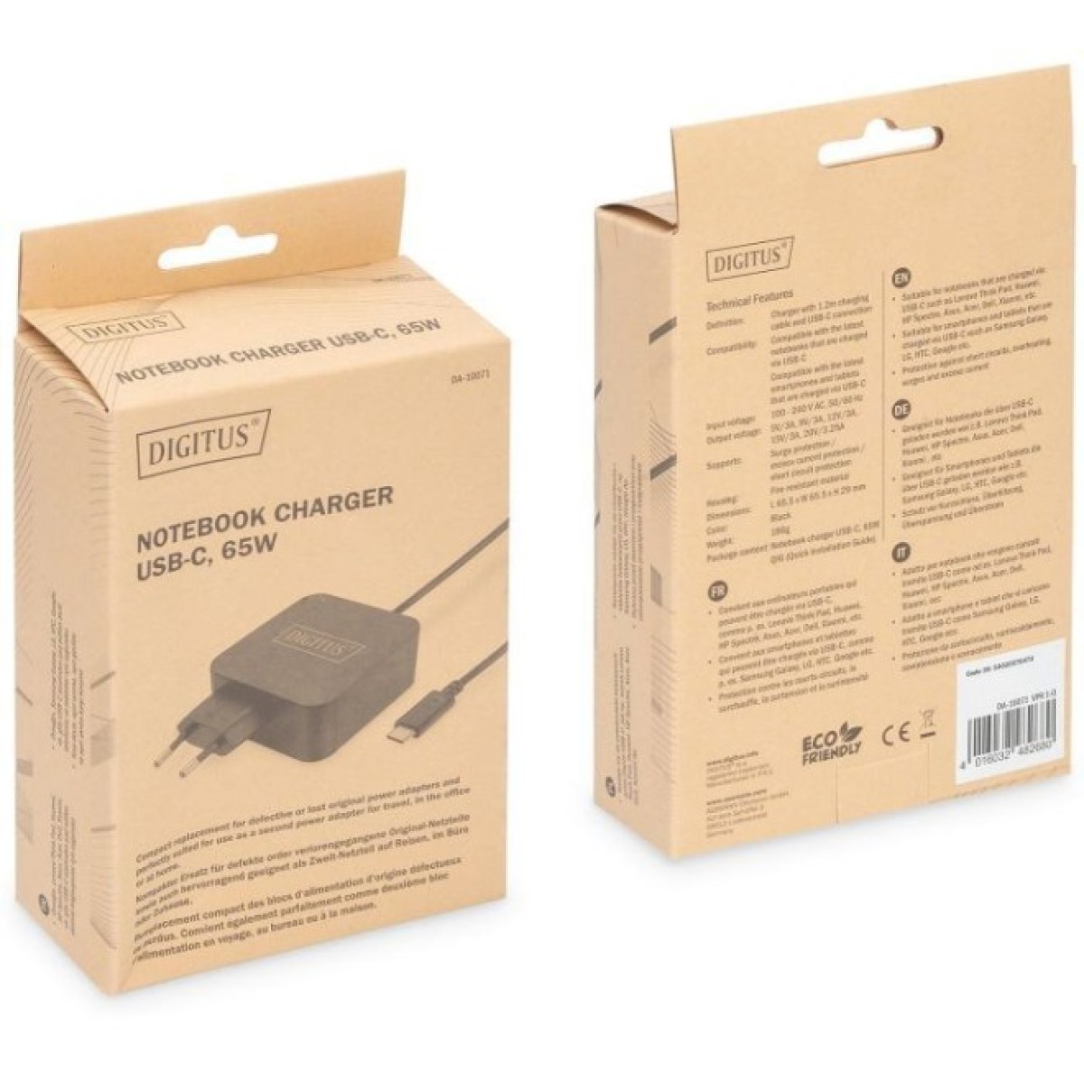 Блок питания к ноутбуку Digitus 65W USB-C (DA-10071) 98_98.jpg - фото 3