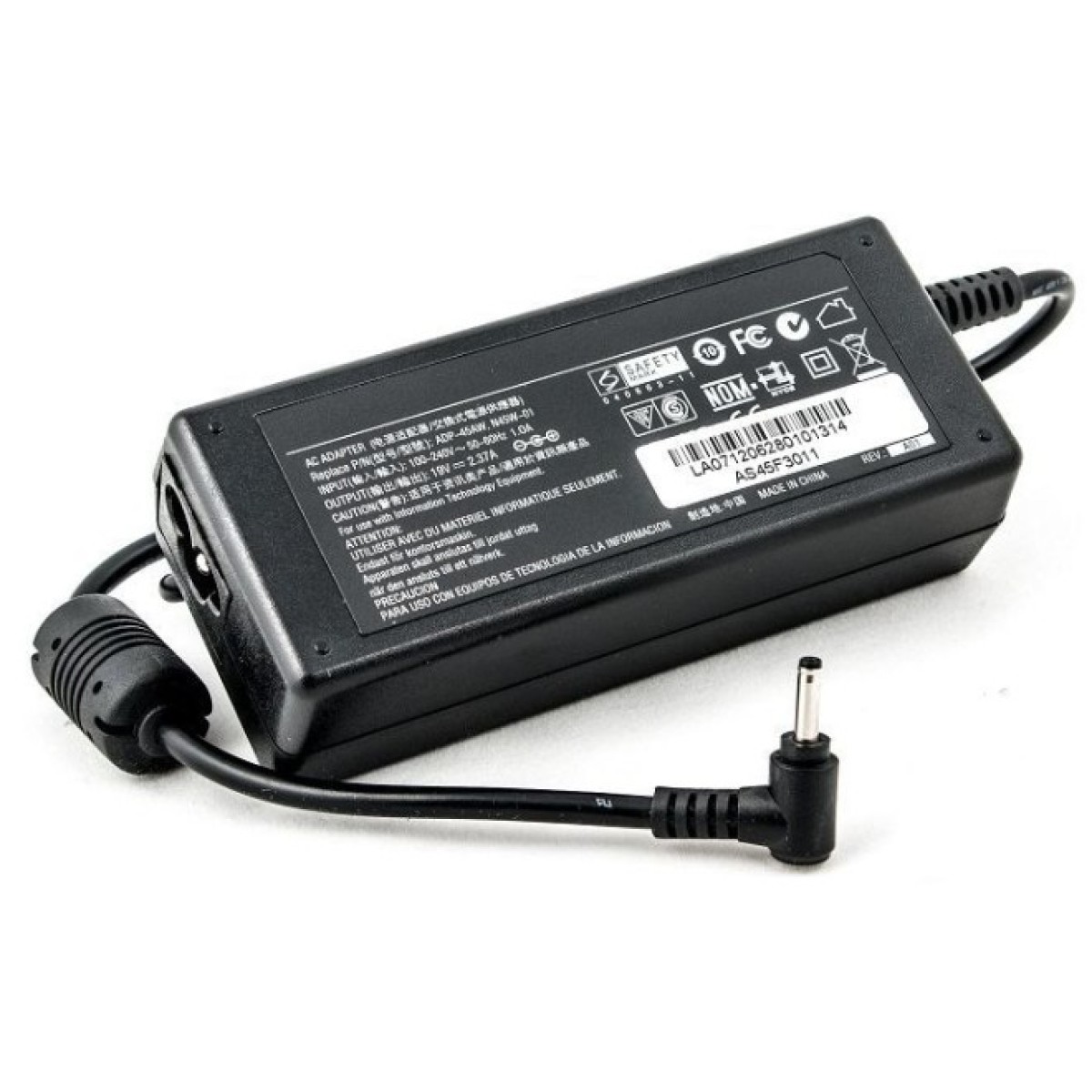 Блок питания к ноутбуку PowerPlant ASUS 220V, 45W, 19V, 2.37A (3.0*1.1mm) (AS45F3011) 98_98.jpg - фото 1