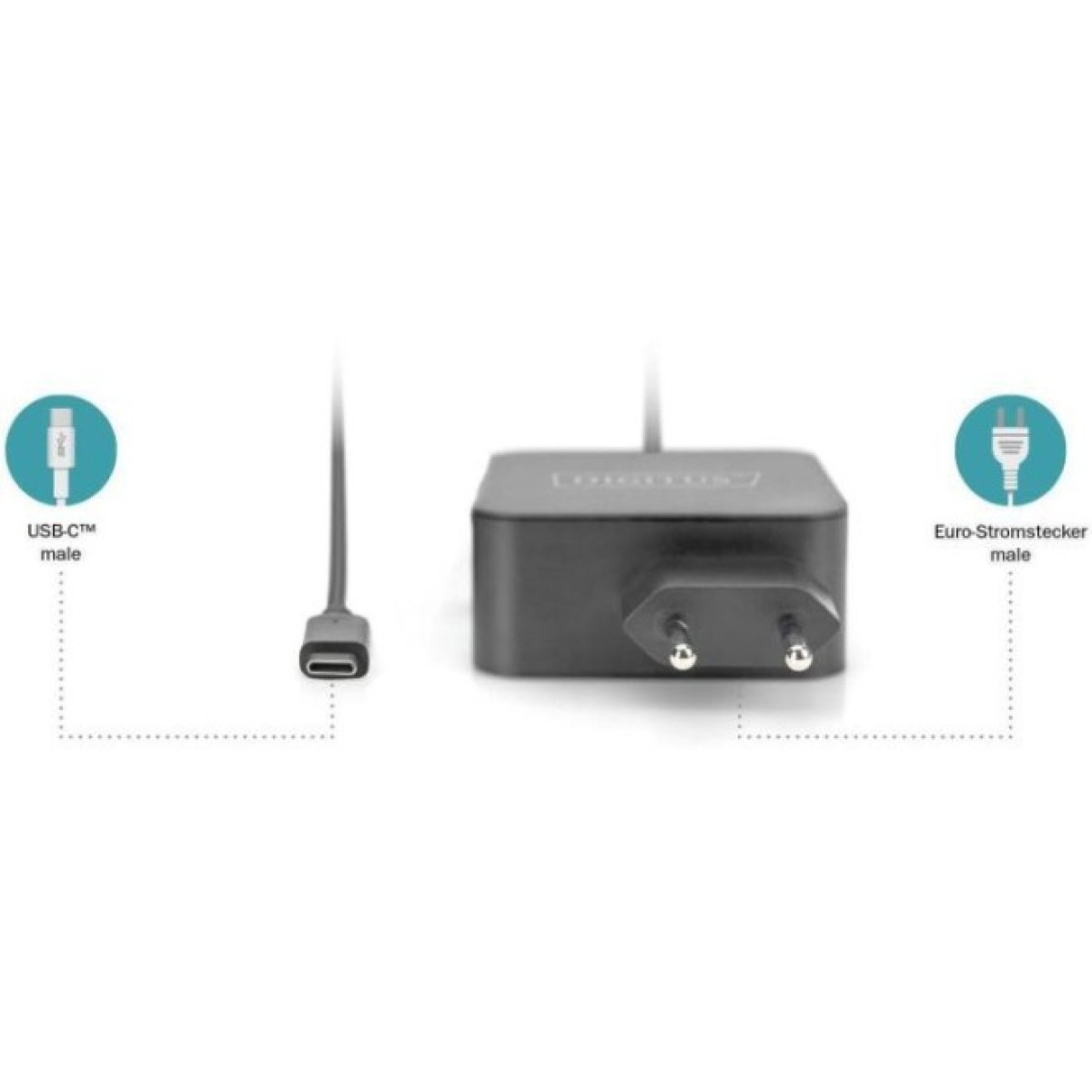 Блок питания к ноутбуку Digitus 65W USB-C (DA-10071) 98_98.jpg - фото 8