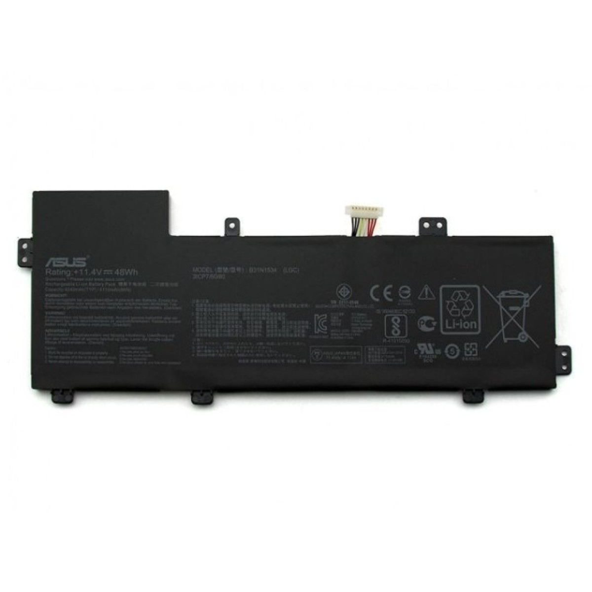 Аккумулятор для ноутбука ASUS UX510 B31N1534, 4240mAh (48Wh), 3cell, 11.4V, Li-ion (A47302) 98_98.jpg - фото 1