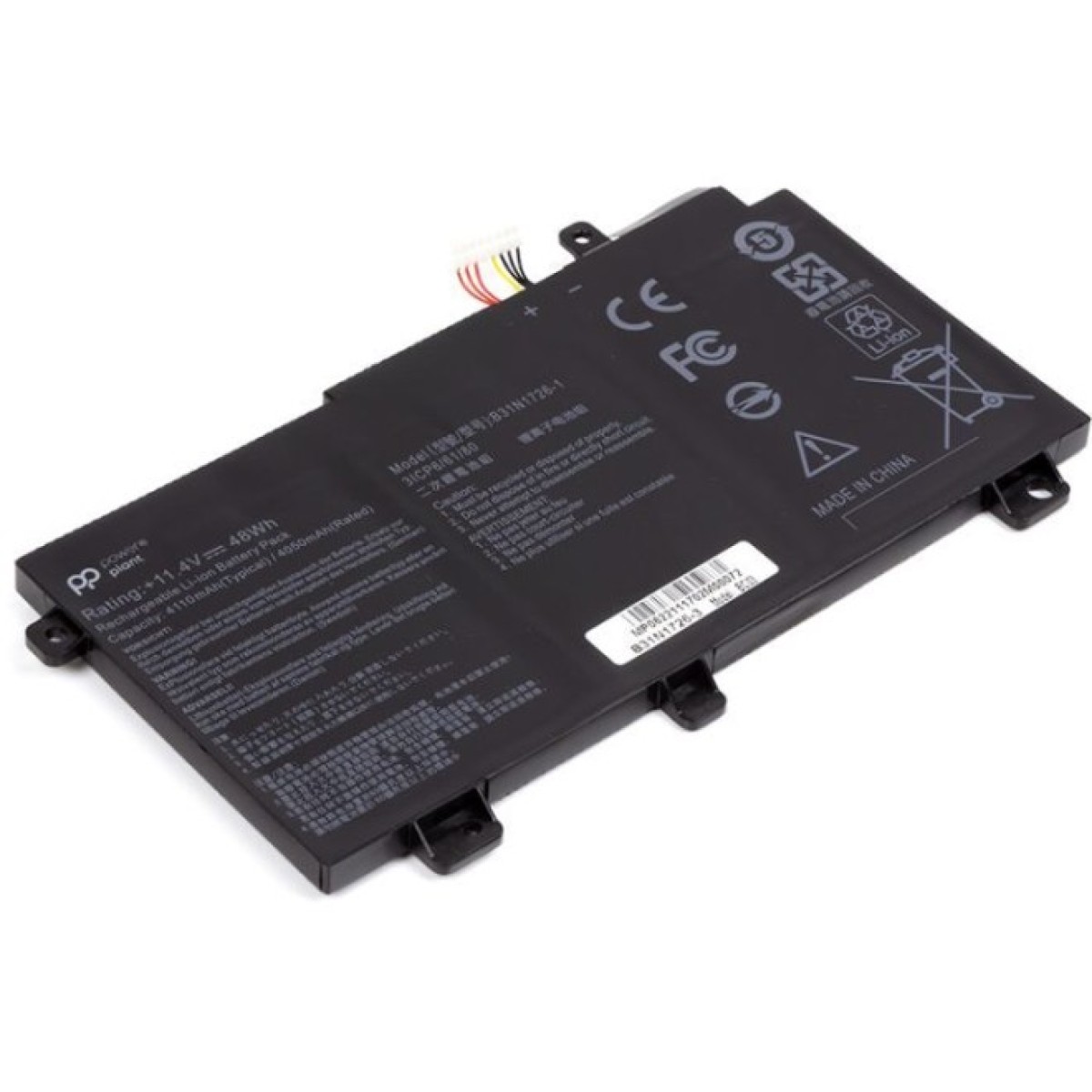 Акумулятор до ноутбука ASUS TUF Gaming FX504GD (B31N1726) 11.4V 3900mAh, Shape-A PowerPlant (NB431151) 98_98.jpg - фото 2