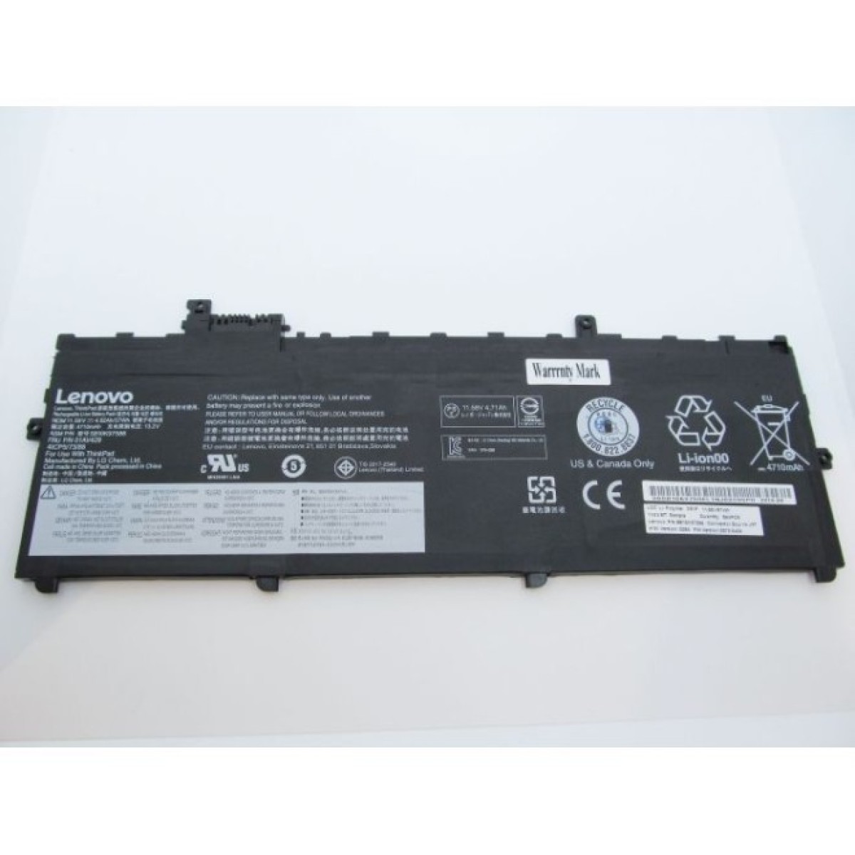 Аккумулятор для ноутбука Lenovo ThinkPad X1 Carbon (5th Gen) 01AV429, 4920mAh (57Wh), 4cell, (A47248) 98_98.jpg - фото 2