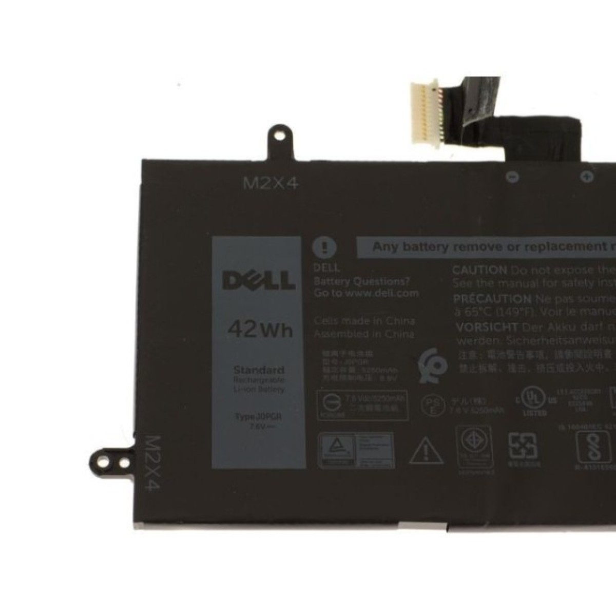 Акумулятор до ноутбука Dell Latitude 5285 J0PGR, 42Wh (5250mAh), 4cell, 7.6V, Li-ion (A47681) 98_98.jpg - фото 2
