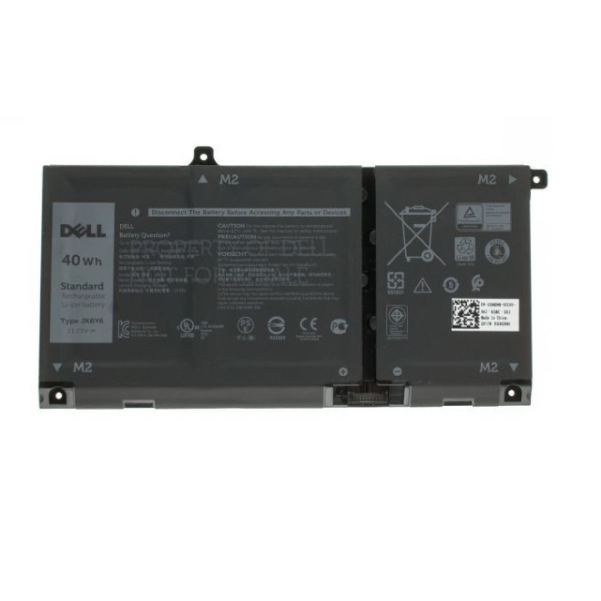 Аккумулятор для ноутбука Dell Latitude 3410 JK6Y6, 3550mAh (40Wh), 3cell, 11.25V, Li-ion (A47671) 98_98.jpg - фото 1