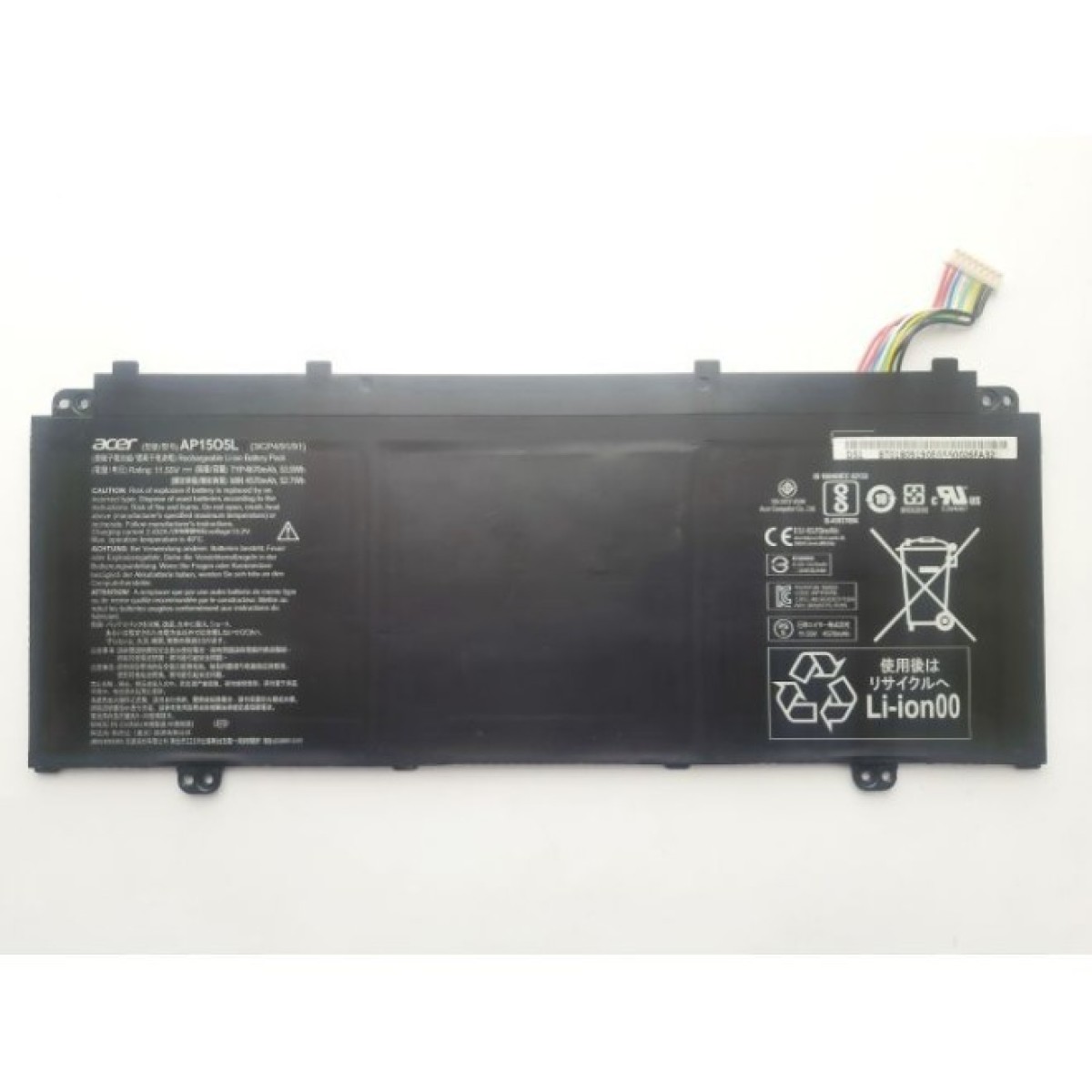 Аккумулятор для ноутбука Acer AP15O5L Aspire S5-371, 4670mAh (53.9Wh), 3cell, 11.55V, Li-i (A47686) 98_98.jpg - фото 1
