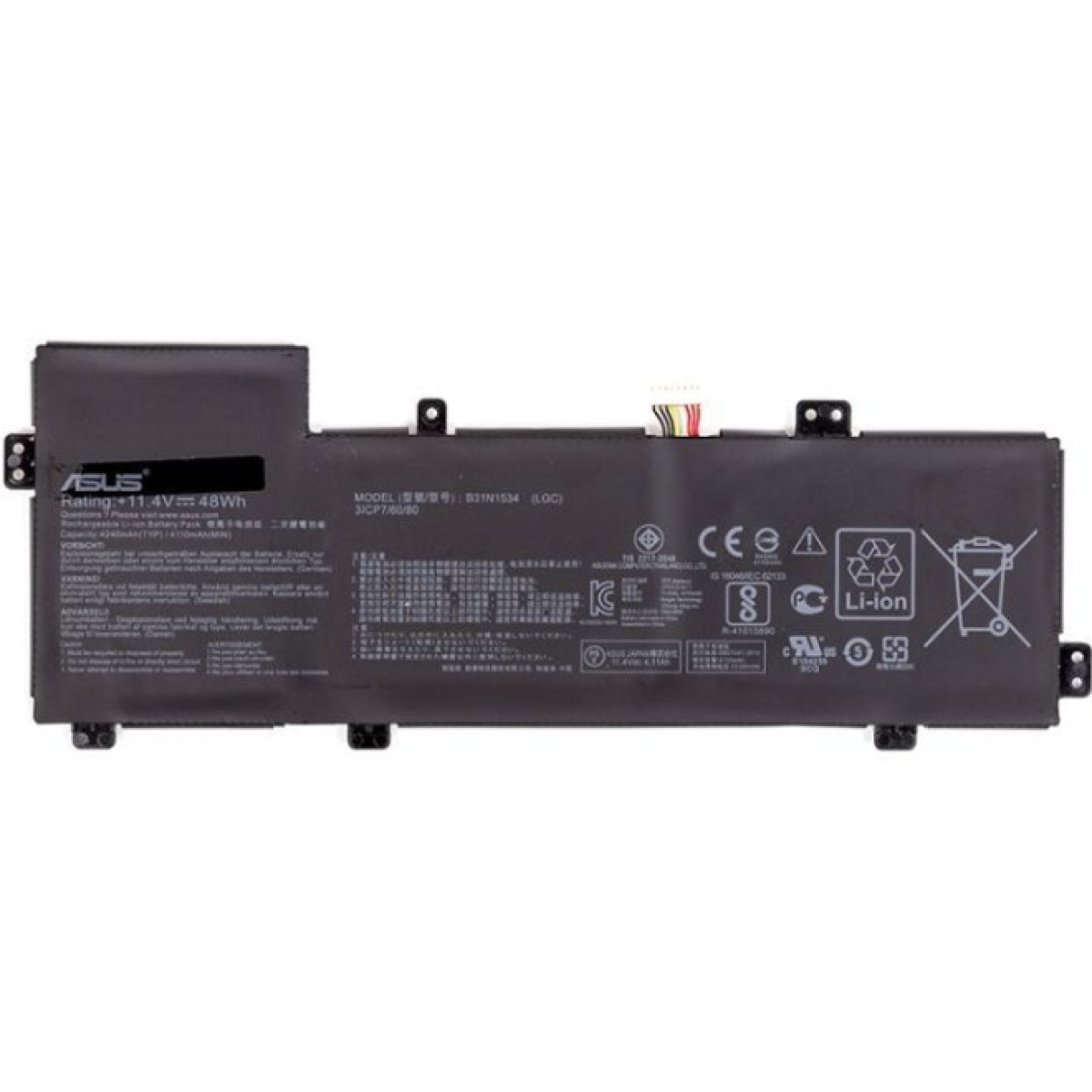 Акумулятор до ноутбука ASUS Zenbook UX510 (B31N1534) 11.4V 4240mAh (NB431571) 98_98.jpg