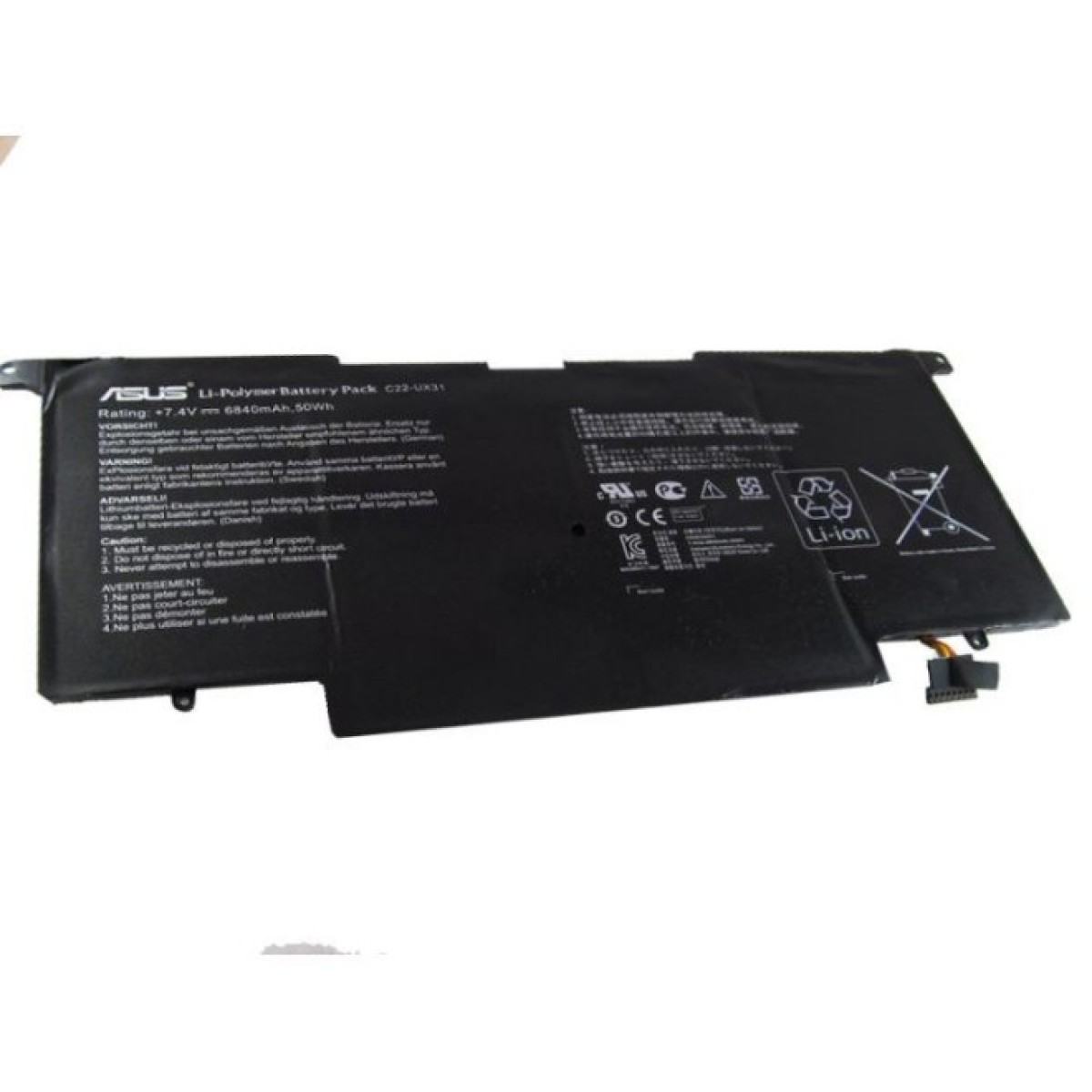 Аккумулятор для ноутбука ASUS C22-UX31 6840mAh (50Wh) 6cell 7.4V Li-ion (A41752) 98_98.jpg - фото 1