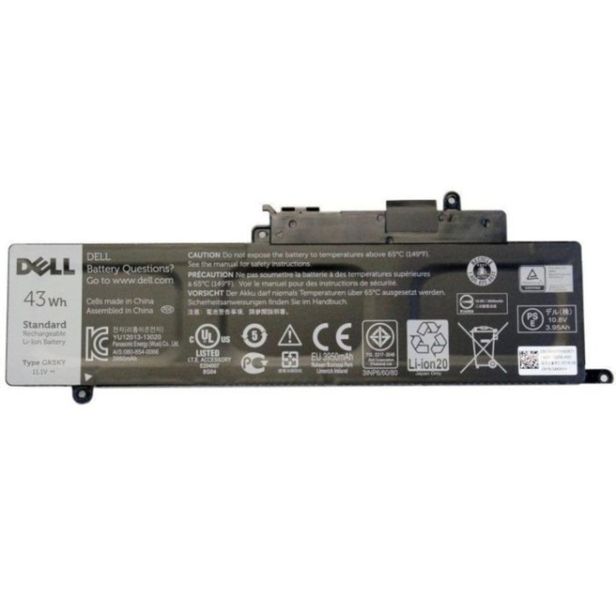 Аккумулятор для ноутбука Dell Inspiron 11-3147 GK5KY, 43Wh (3950mAh), 3cell, 11.1V, Li-ion (A47303) 98_98.jpg