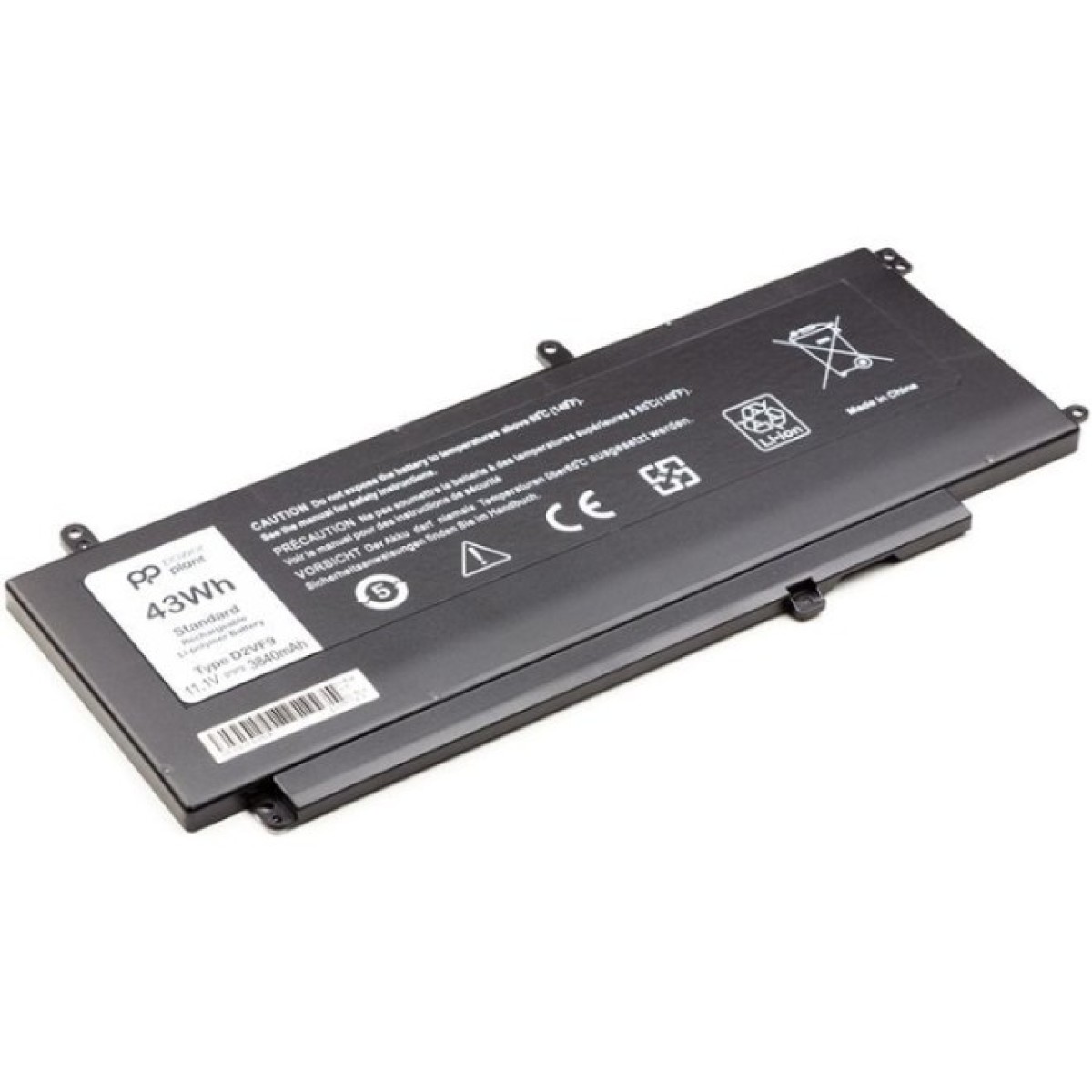 Аккумулятор для ноутбука DELL Inspiron 15 7547 (D2VF9) 11.1V 3840mAh PowerPlant (NB441112) 98_98.jpg - фото 2