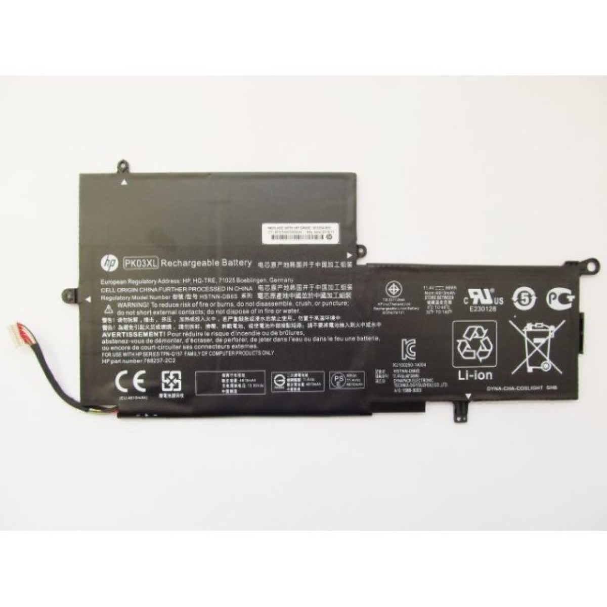 Акумулятор до ноутбука HP Spectre x360 13-4100 PK03XL, 4810mAh (56Wh), 3cell, 11.4V, L (A47430) 98_98.jpg - фото 1