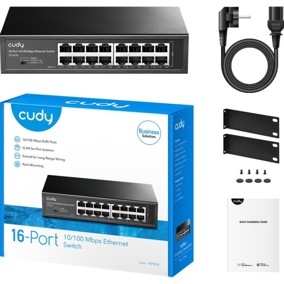 Комутатор Cudy FS1016_EU_V1.0 98_98.jpg - фото 4