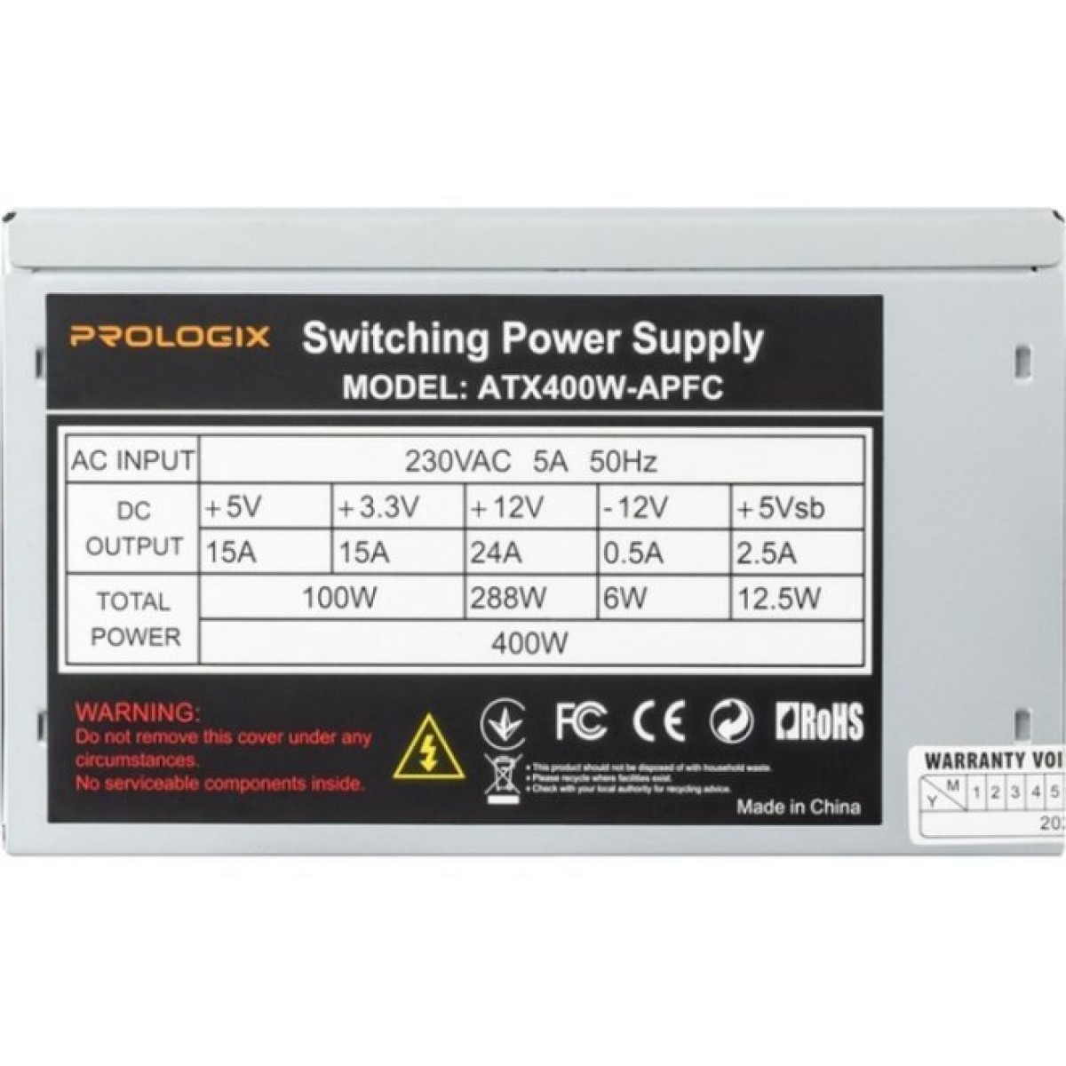 Блок живлення Prologix 400W APFC Bulk (Prologix 400W Bulk (E)) 98_98.jpg - фото 5