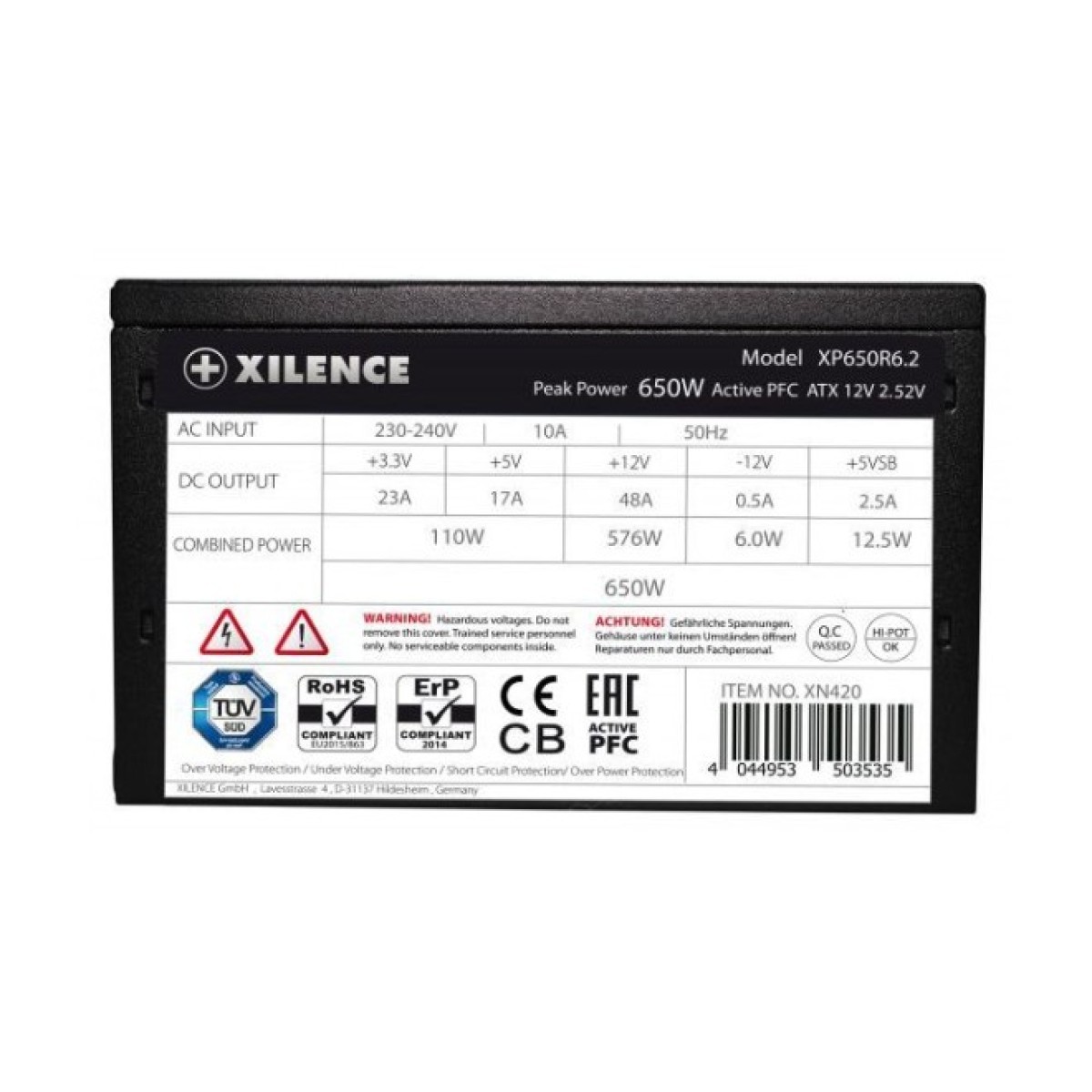 Блок питания Xilence 650W (XP650R6.2_Bulk) 98_98.jpg - фото 6