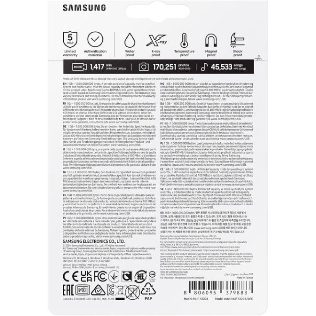 USB флеш накопичувач Samsung 512GB USB Type-C Blue USB 3.1 (MUF-512DA/APC) 98_98.jpg - фото 2