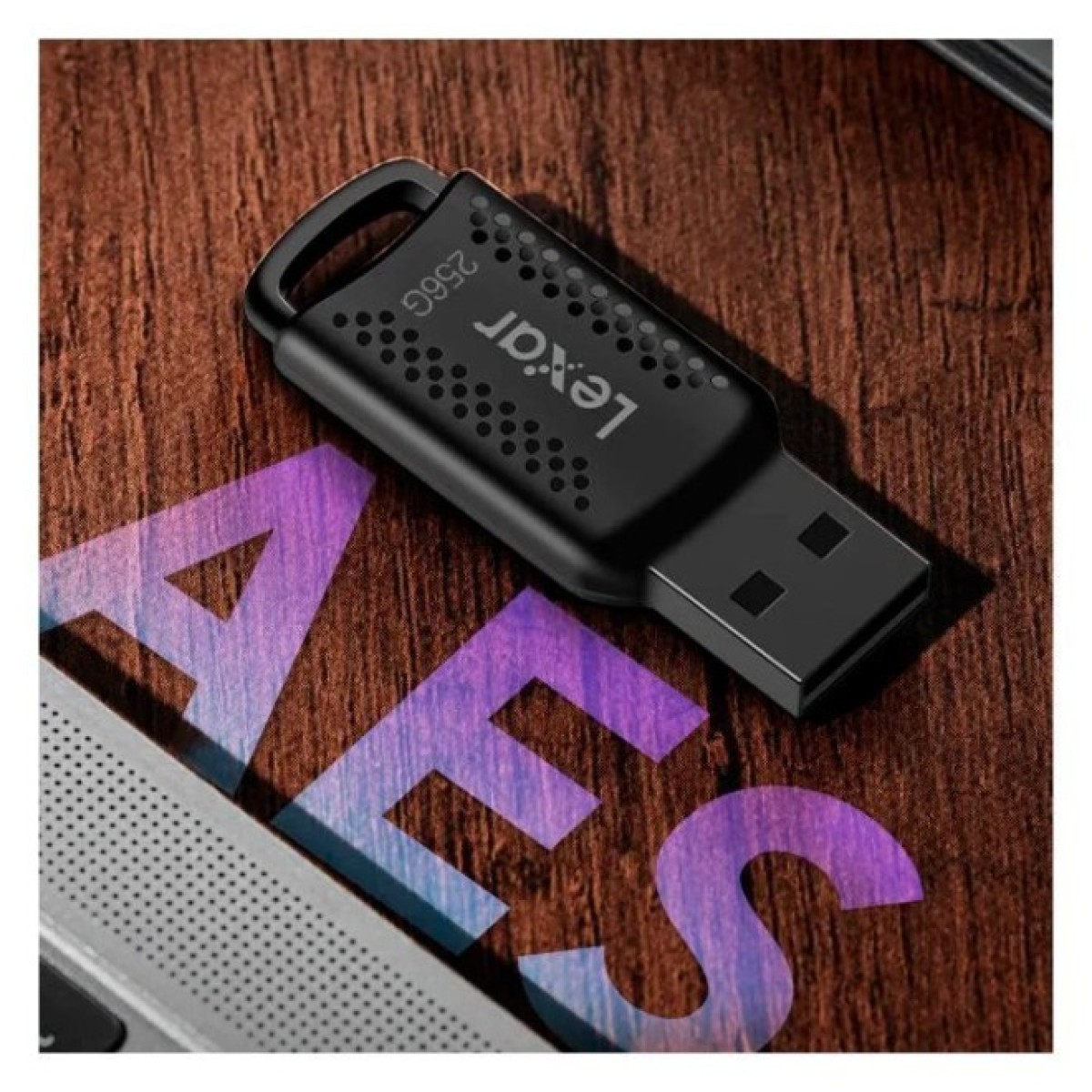 USB флеш накопитель Lexar 256GB JumpDrive V400 Black USB 3.0 (LJDV400256G-BNBNG) 98_98.jpg - фото 3