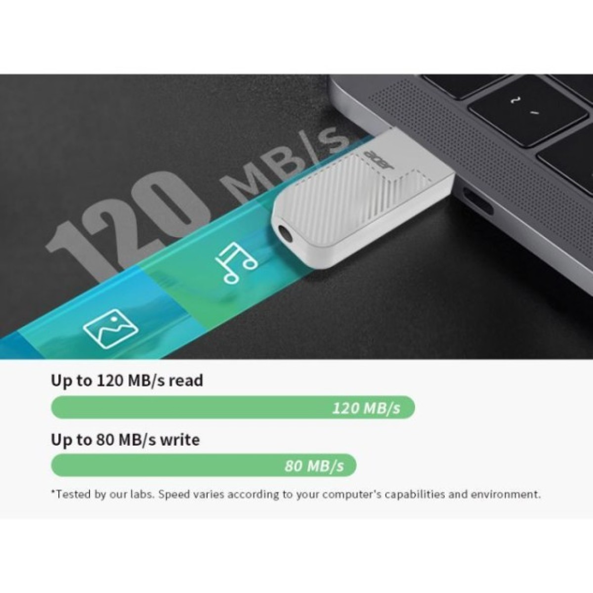 USB флеш накопичувач Acer 32GB UP300 Black USB 3.2 (BL.9BWWA.525) 98_98.jpg - фото 5