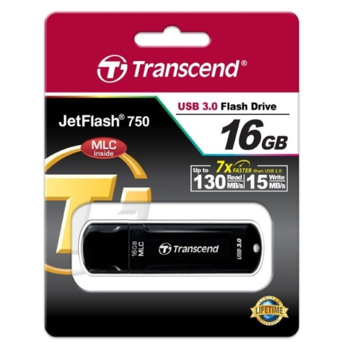 USB флеш накопитель Transcend 16GB JetFlash MLC USB 3.0 (TS16GJF750K) 98_98.jpg - фото 3