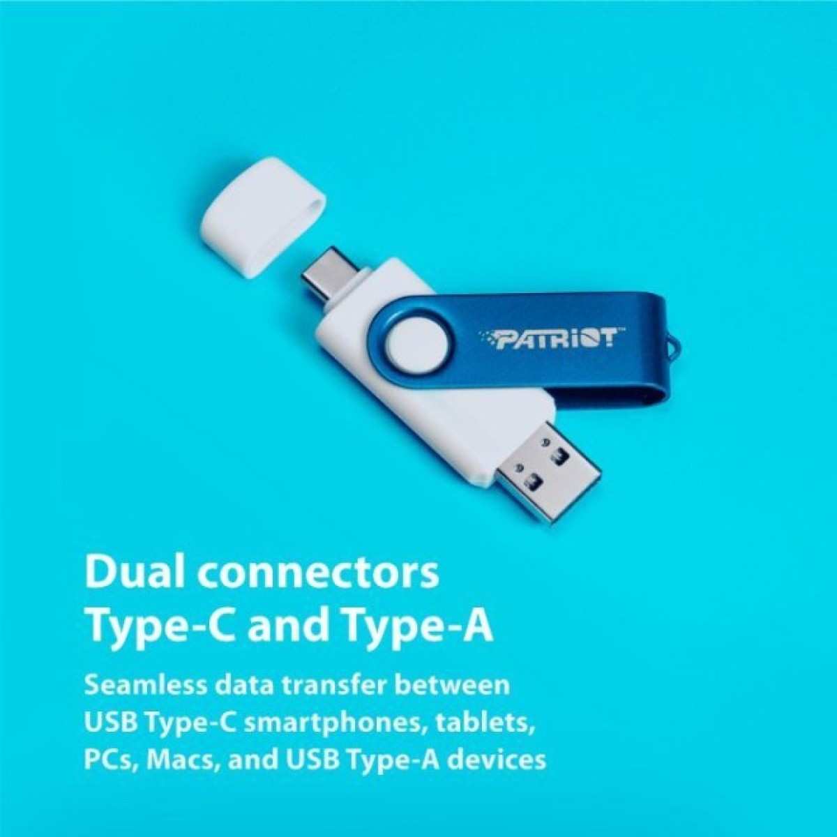 USB флеш накопитель Patriot 256GB Xporter X550 USB 3.2/Type-C (PS256GX550AAD) 98_98.jpg - фото 4