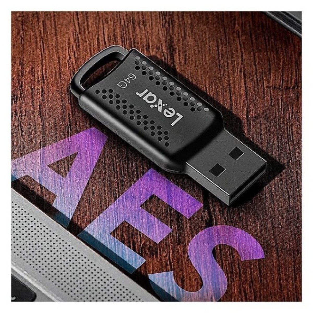 USB флеш накопичувач Lexar 64GB JumpDrive V400 Black USB 3.0 (LJDV400064G-BNBNG) 98_98.jpg - фото 7