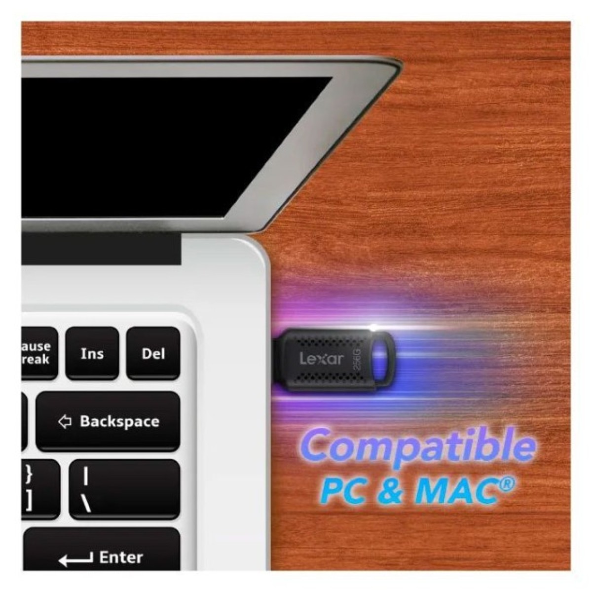 USB флеш накопитель Lexar 256GB JumpDrive V400 Black USB 3.0 (LJDV400256G-BNBNG) 98_98.jpg - фото 7