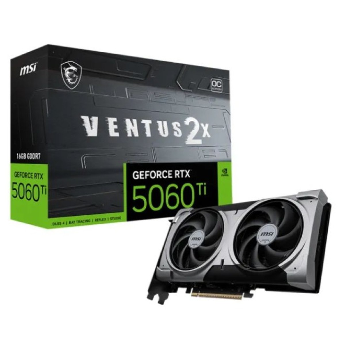 Видеокарта MSI GeForce RTX5060Ti 16Gb VENTUS 2X OC PLUS (RTX 5060 Ti 16G VENTUS 2X OC PLUS) 98_98.jpg - фото 3