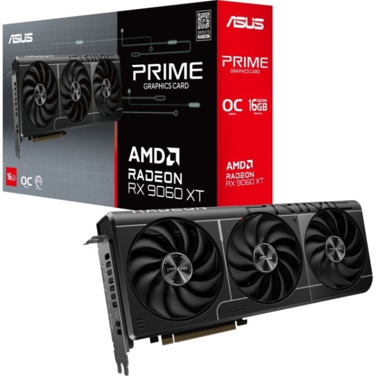 Видеокарта ASUS Radeon RX 9060 XT 16Gb PRIME OC (PRIME-RX9060XT-O16G) 98_98.jpg - фото 3