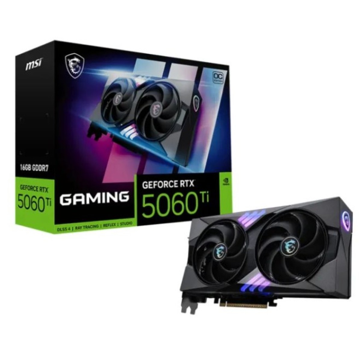 Відеокарта MSI GeForce RTX5060Ti 16Gb GAMING OC (RTX 5060 Ti 16G GAMING OC) 98_98.jpg - фото 5