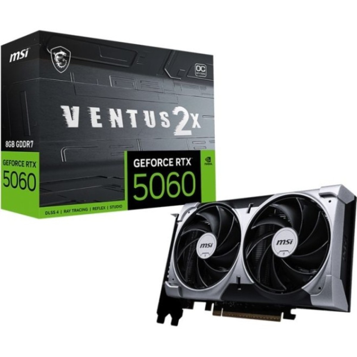 Видеокарта MSI GeForce RTX5060 8Gb VENTUS 2X OC (RTX 5060 8G VENTUS 2X OC) 98_98.jpg - фото 4