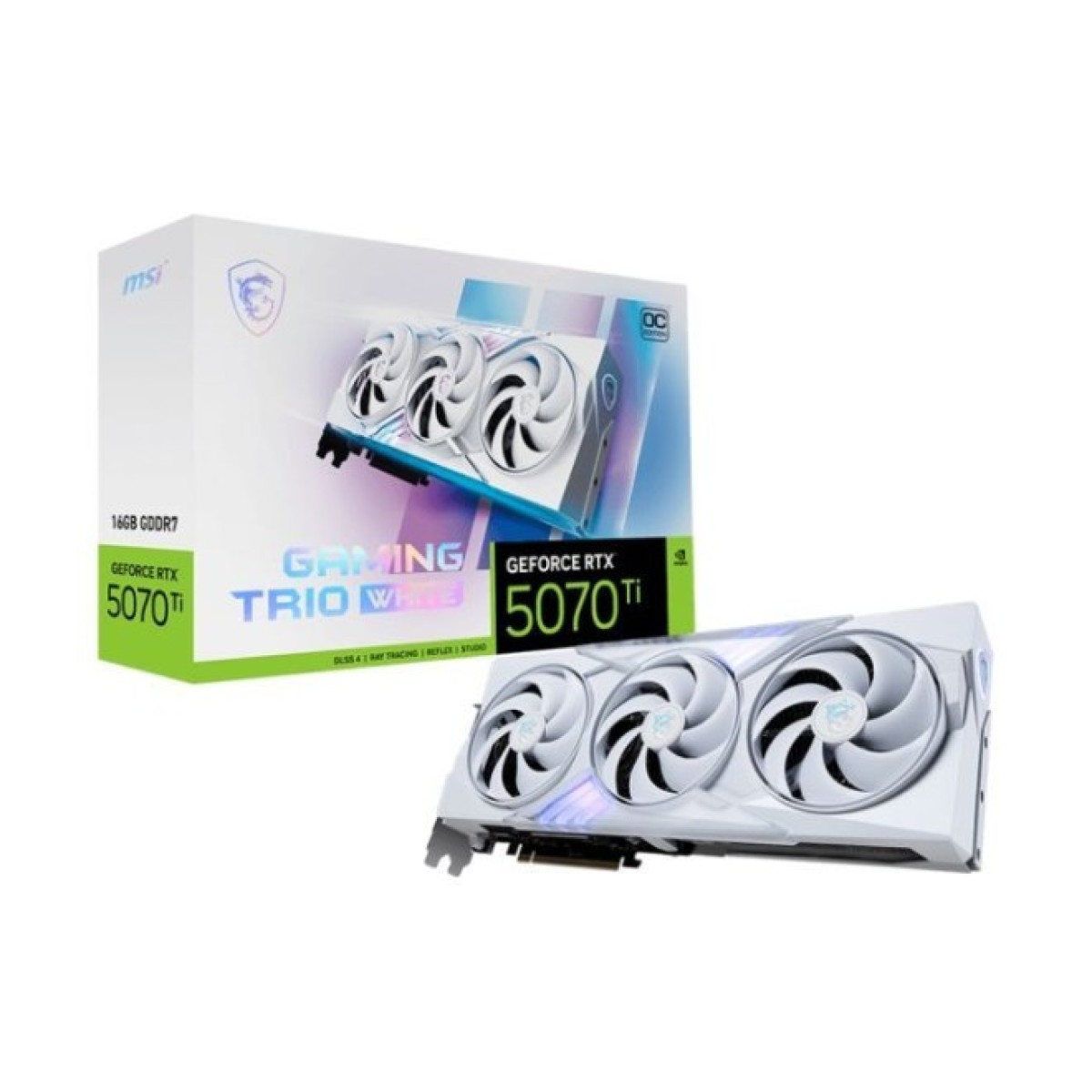Видеокарта MSI GeForce RTX5070 Ti 16GB GAMING TRIO OC WHITE (RTX 5070 Ti 16G GAMING TRIO OC WHITE) 98_98.jpg - фото 7