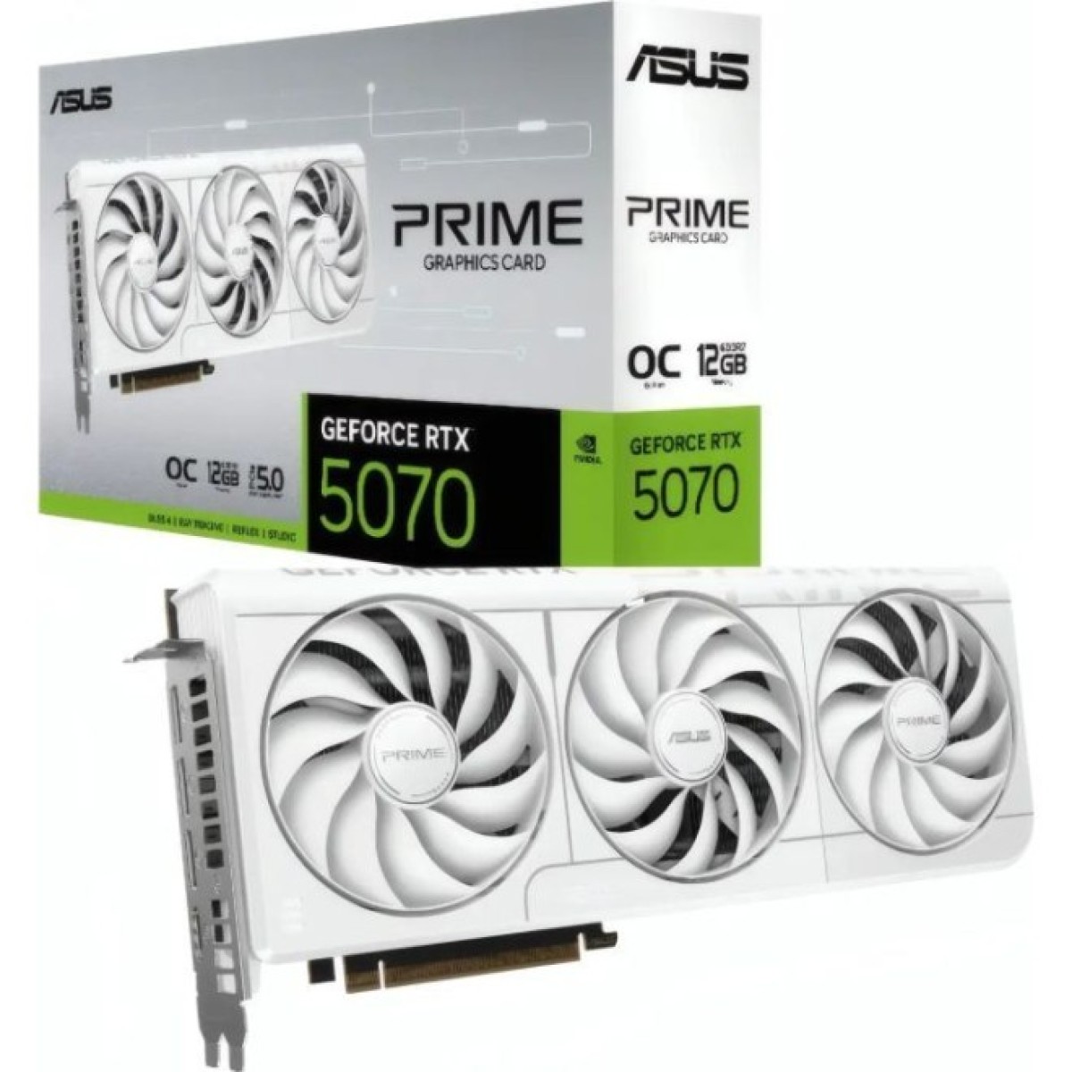 Видеокарта ASUS GeForce RTX5070 12Gb PRIME OC WHITE (PRIME-RTX5070-O12G-WHITE) 98_98.jpg - фото 2