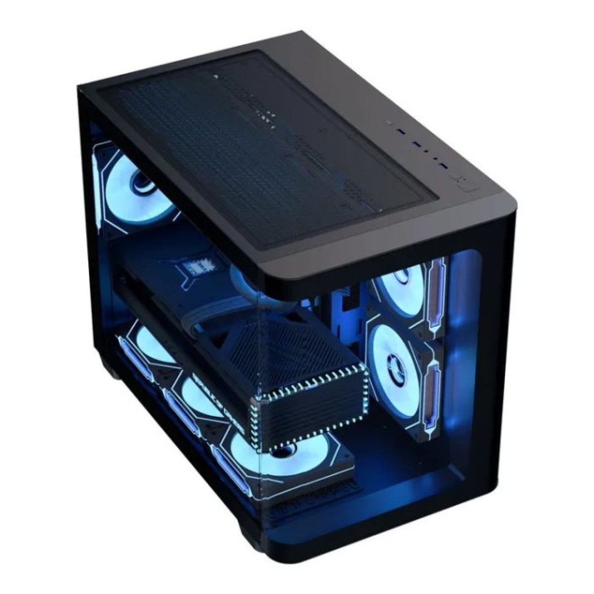 Корпус AeroCool P300C-G-BK-v1 Black (ACCS-PN02033.11) 98_98.jpg - фото 2