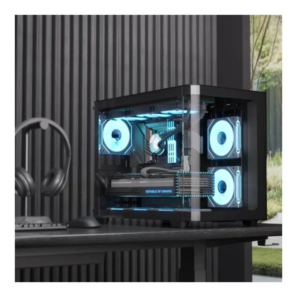 Корпус AeroCool P300C-G-BK-v1 Black (ACCS-PN02033.11) 98_98.jpg - фото 3
