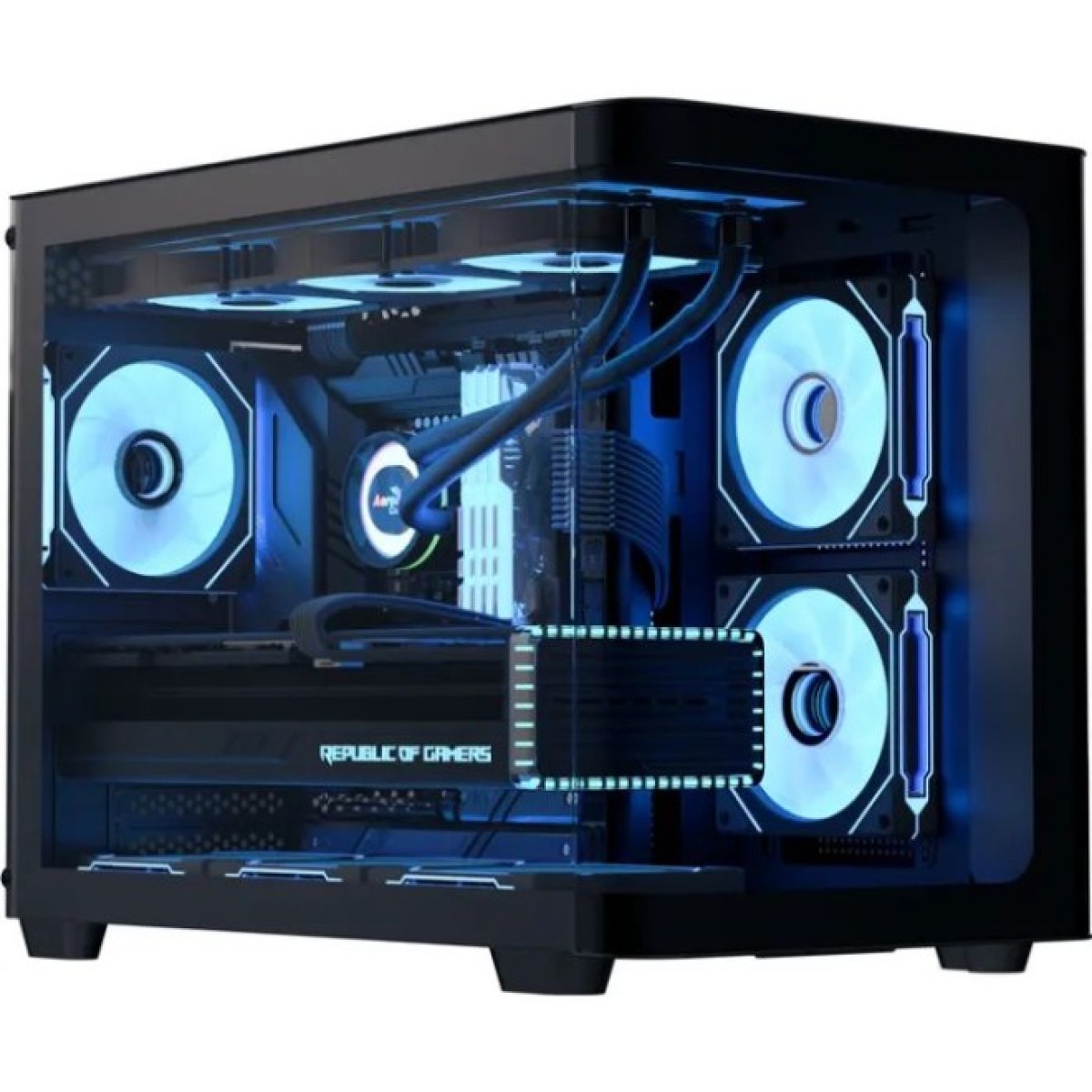 Корпус AeroCool P300C-G-BK-v1 Black (ACCS-PN02033.11) 98_98.jpg - фото 1