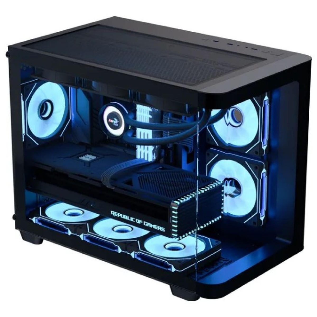 Корпус AeroCool P300C-G-BK-v1 Black (ACCS-PN02033.11) 98_98.jpg - фото 6