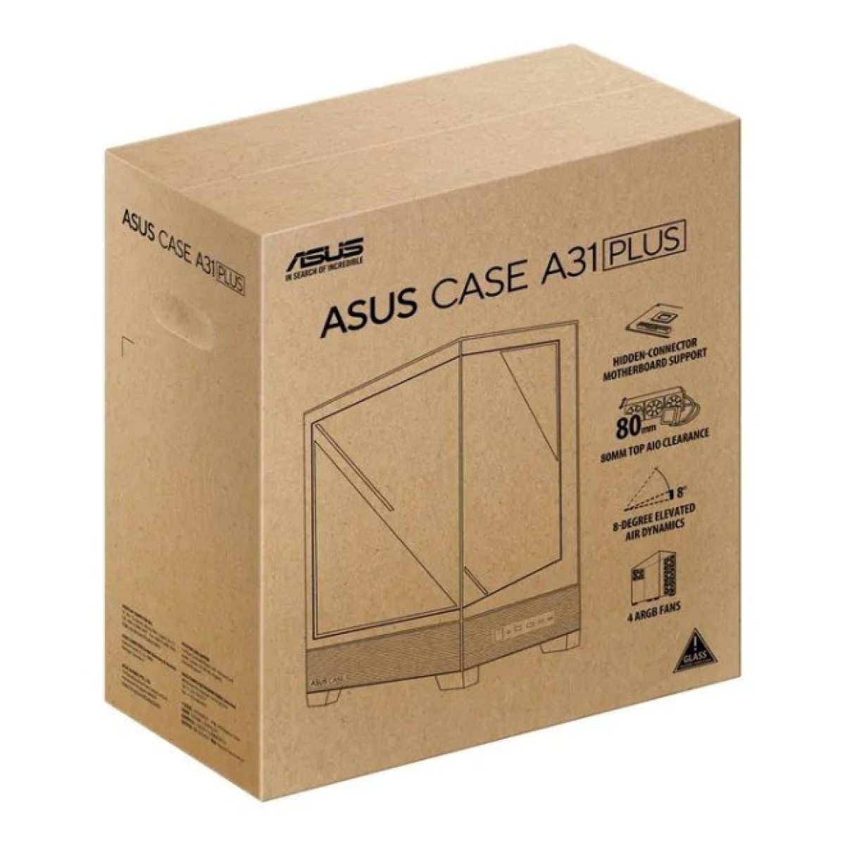 Корпус ASUS A31 Plus Black Tempered Glass (90DC00R0-B19000) 98_98.jpg - фото 7