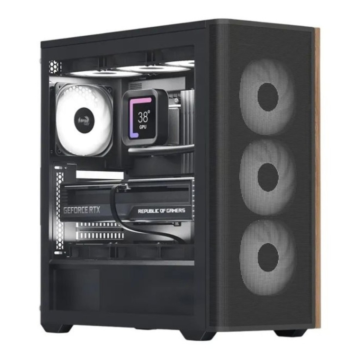 Корпус AeroCool D501A-G-BK-v2 Black (ACCM-DS01043.11) 98_98.jpg - фото 1