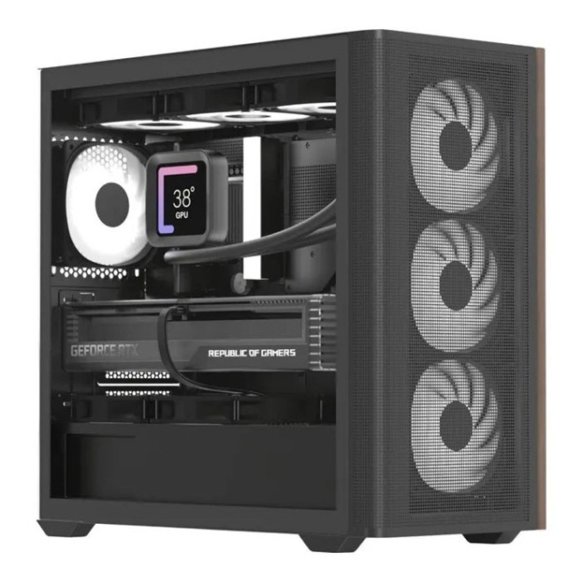 Корпус AeroCool D301A-G-BK-v2 Black (ACCS-DS03043.11) 98_98.jpg - фото 1