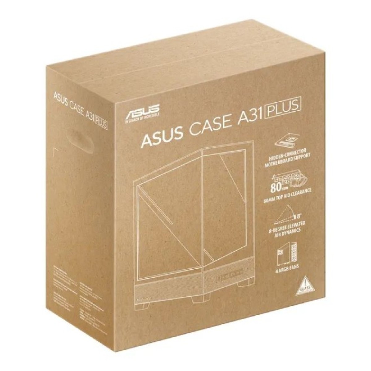 Корпус ASUS A31 Plus White Tempered Glass (90DC00R3-B19000) 98_98.jpg - фото 11