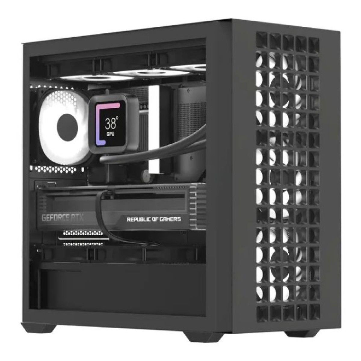 Корпус AeroCool D302A-G-BK-v1 Black (ACCS-DS04043.11) 98_98.jpg - фото 1