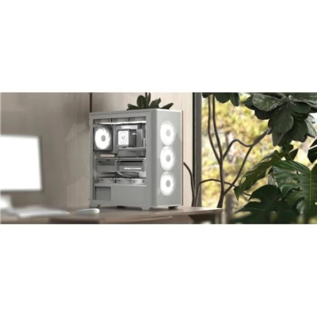 Корпус AeroCool D501A-G-WT-v2 White (ACCM-DS01043.21) 98_98.jpg - фото 8