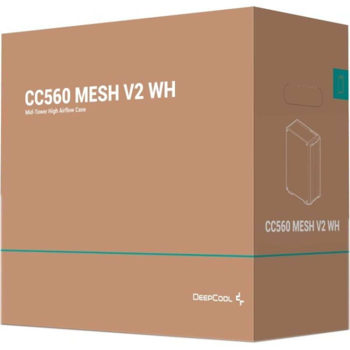 Корпус Deepcool CC560 MESH WH V2 98_98.jpg - фото 3