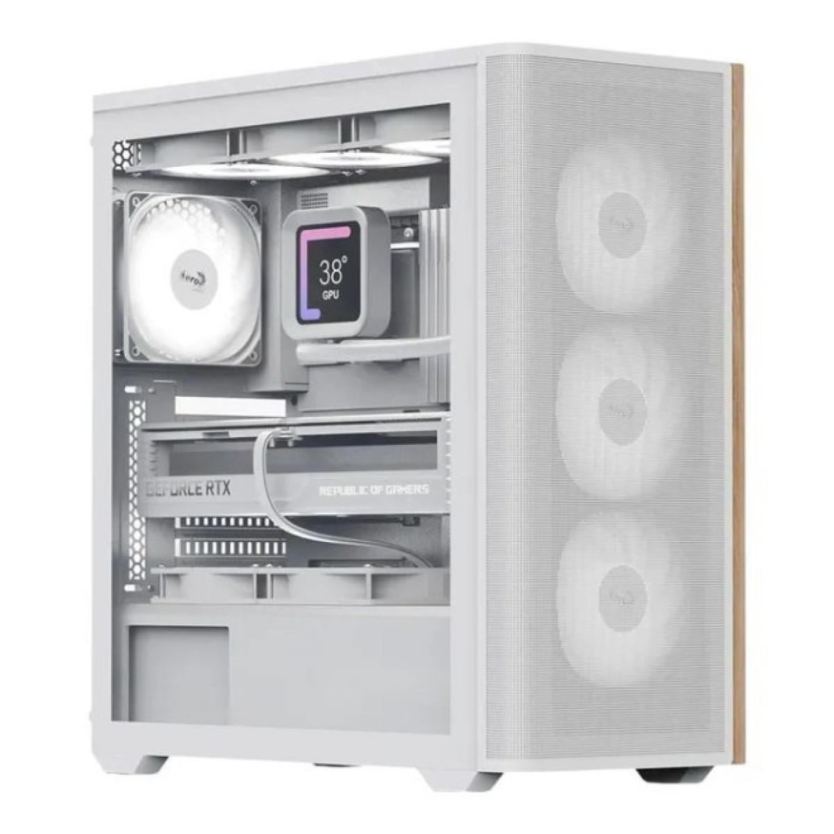 Корпус AeroCool D501A-G-WT-v2 White (ACCM-DS01043.21) 98_98.jpg - фото 1