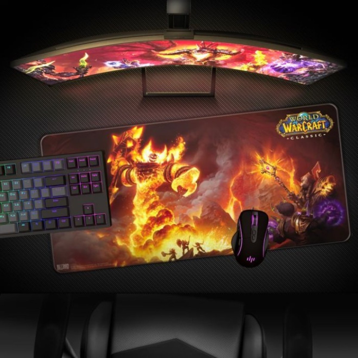 Коврик для мышки Blizzard World of WarCraft Classic Ragnaros 0 XL (FBLMPWOWRAGNA21XL) 98_98.jpg - фото 2