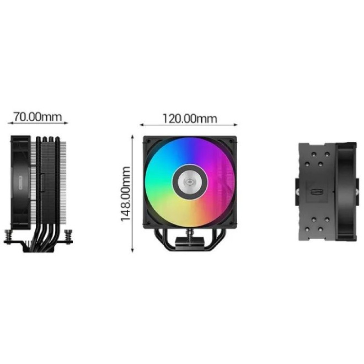 Кулер для процессора PcCooler RT400 ARGB BK 98_98.jpg - фото 2