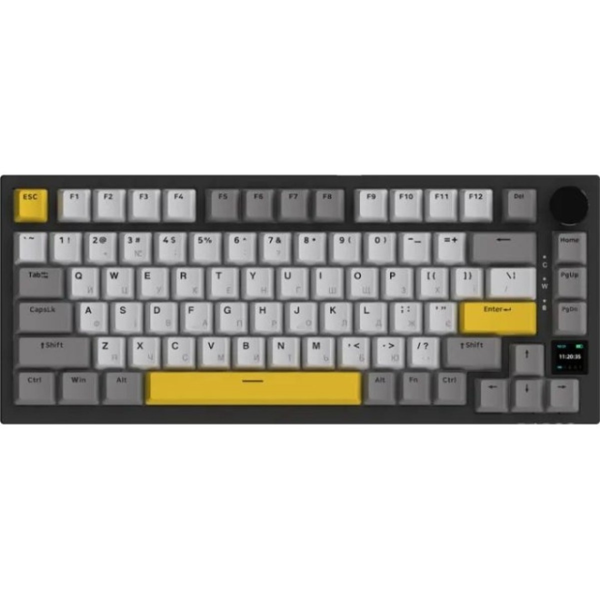 Клавіатура Ajazz AK820 Pro Gift Switch Black RGB USB/Wireless/Bluetooth UA Black (AK820PRO-G-BGY) 98_98.jpg - фото 1