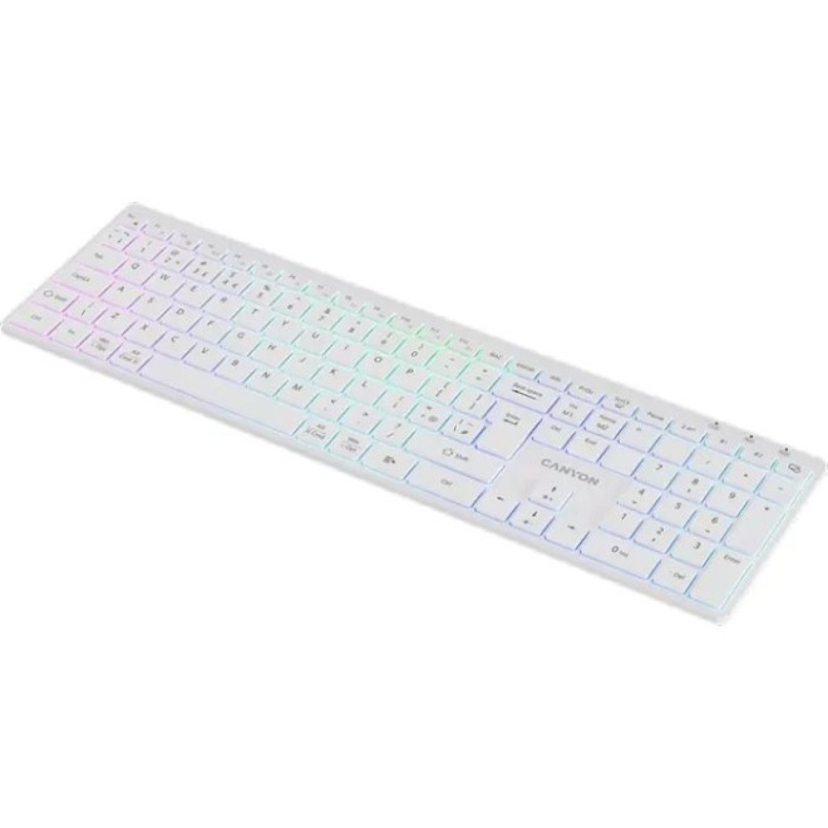 Клавиатура Canyon HKB-W11 Slim Dual Mode Wireless/Bluetooth RGB UA White (CNS-HBTK11W) 98_98.jpg - фото 3
