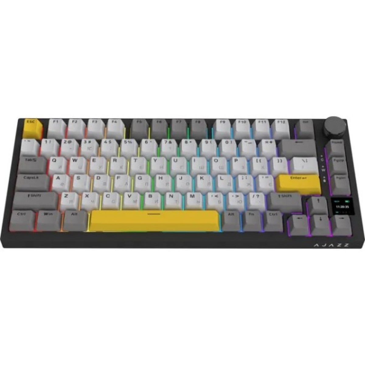 Клавіатура Ajazz AK820 Pro Gift Switch Black RGB USB/Wireless/Bluetooth UA Black (AK820PRO-G-BGY) 98_98.jpg - фото 2