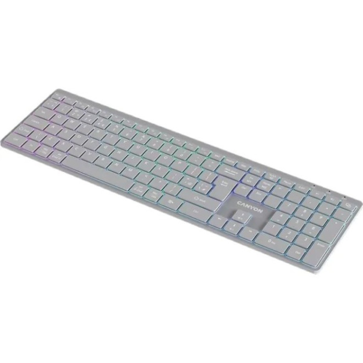 Клавиатура Canyon HKB-W11 Slim Dual Mode Wireless/Bluetooth RGB UA Grey (CNS-HBTK11G) 98_98.jpg - фото 4